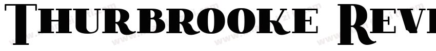 Thurbrooke Reverso字体转换
